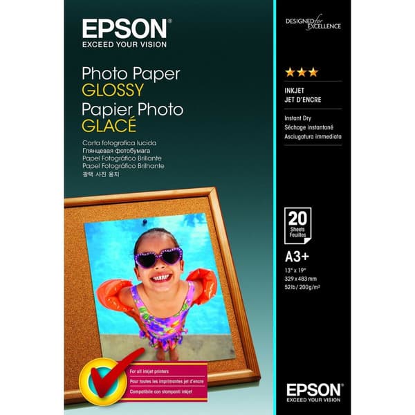 Pack med bläckpatroner och fotopapper Epson C13S042535 A3 20 Blad (1 antal)