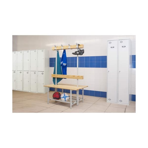 Skåp Simon Rack 180 x 30 x 50 cm Metall Ljusgrå 1 Fack