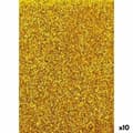 Miniatyrbillede 1 af 2: Papir Fama Glitter Gylden Eva Gummi 50 x 70 cm (10 enheder)