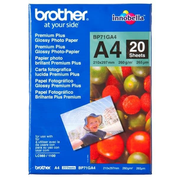 Glossy fotopapir Brother BP71GA4 A4
