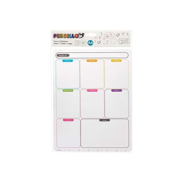 Ugentlig Planner Pincello 425 Hvid A4 Magnet (12 enheder)