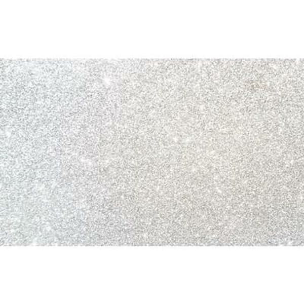 Eva-gummi Fama Glitter 10 Blad Vit 50 x 70 cm
