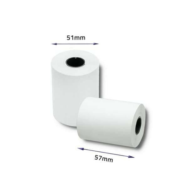 Termisk papirrulle Qoltec 51895 10 enheder Hvid 57 mm 30 m