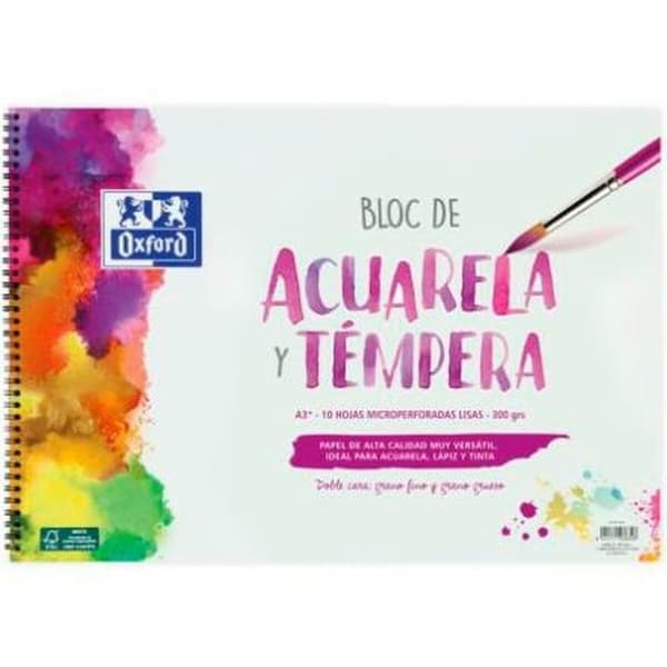 Akvarell Pad Oxford 10 Blad 300 g/m² (5 antal)