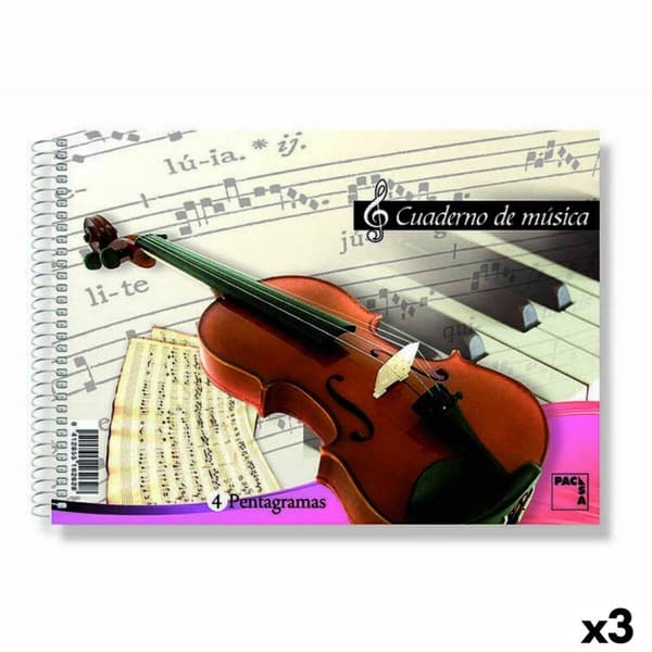 Musikblok Pacsa A4 20 Ark 20 Dele (3 enheder)