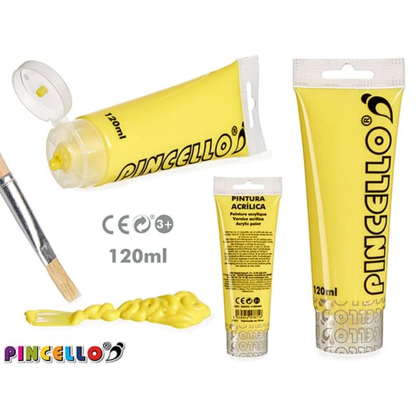 Akrylmaling Pincello AC120-9 Gul 120 ml