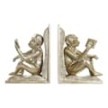 Miniatyrbillede 1 af 3: Držalo za knjige DKD Home Decor Champagne 13 x 12 x 17,5 cm Harpiks Kolonistil Abe