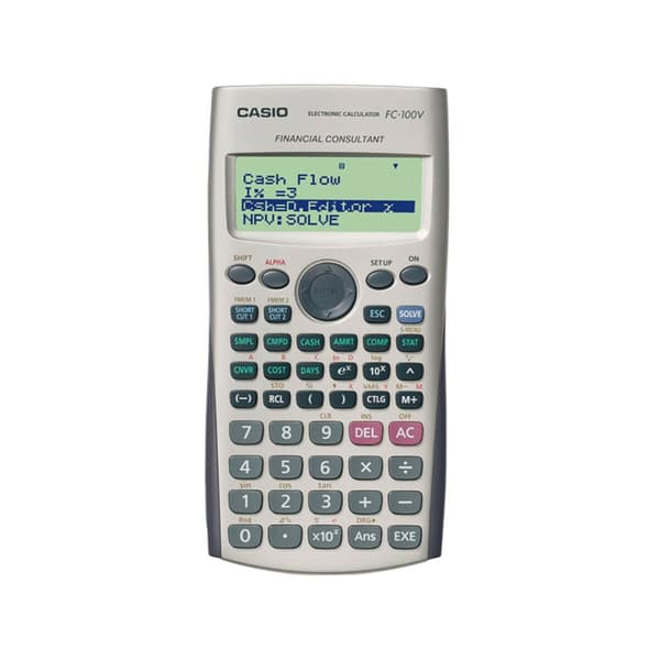 Videnskabelig Cal Casio FC-100V Sort Grå Grå