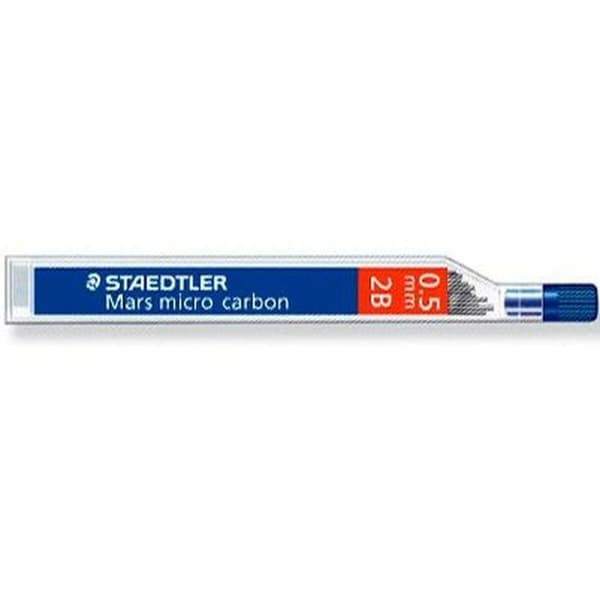Bytte af blyant bly Staedtler Mars Micro Carbon 2B 0,5 mm (12 enheder)