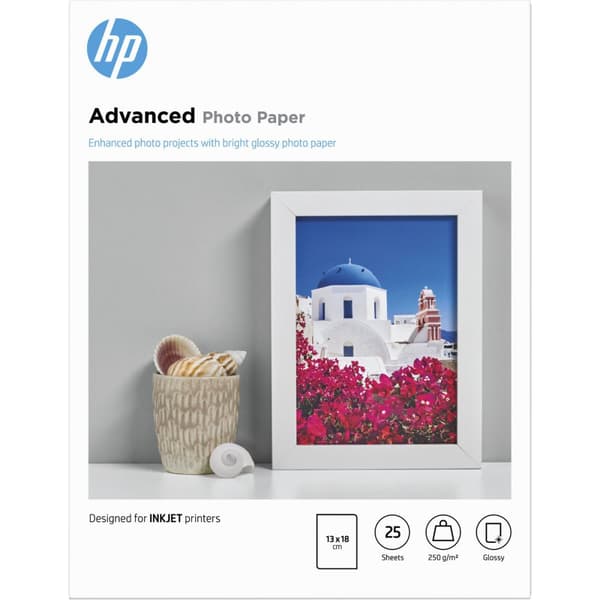 Fotopapper Blankt HP Q8696A A5 25 Blad (25 antal)