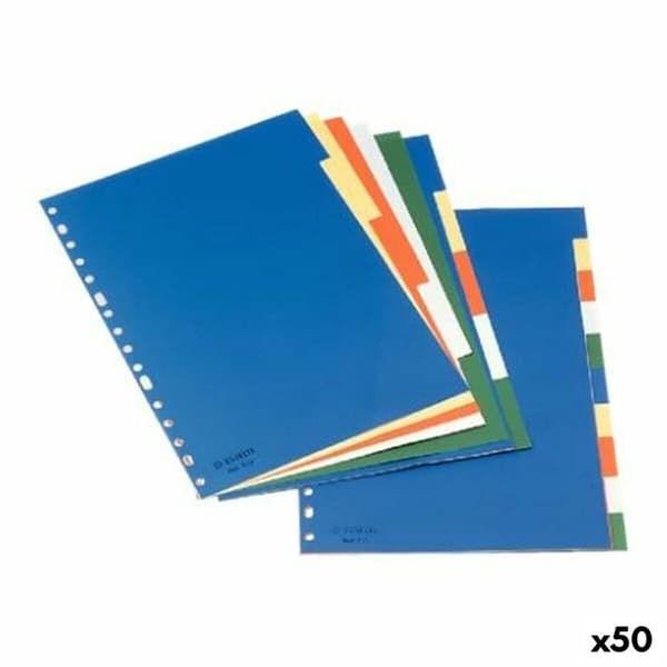 Separator sæt Esselte Multifarvet A4 10 Ark (50 enheder)
