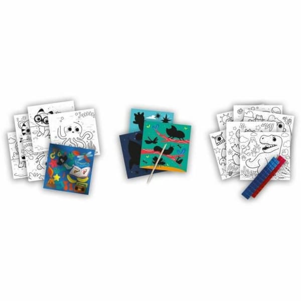 Tegninger til at tegne SES Creative Activity Colouring Book 3-i-1 Notesbog