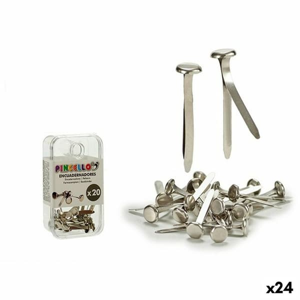 Clip Pincello AR1607101 Sølvfarvet Bindende Metal (24 enheder)
