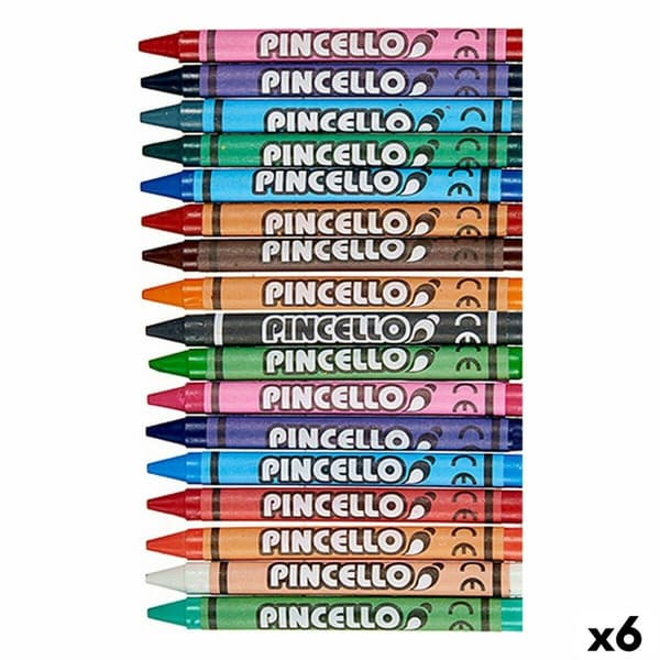 Farvevoks Pincello 36C Multifarvet (6 enheder)
