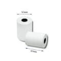 Miniatyrbillede 3 af 4: Termisk papirrulle Qoltec 51895 10 enheder Hvid 57 mm 30 m