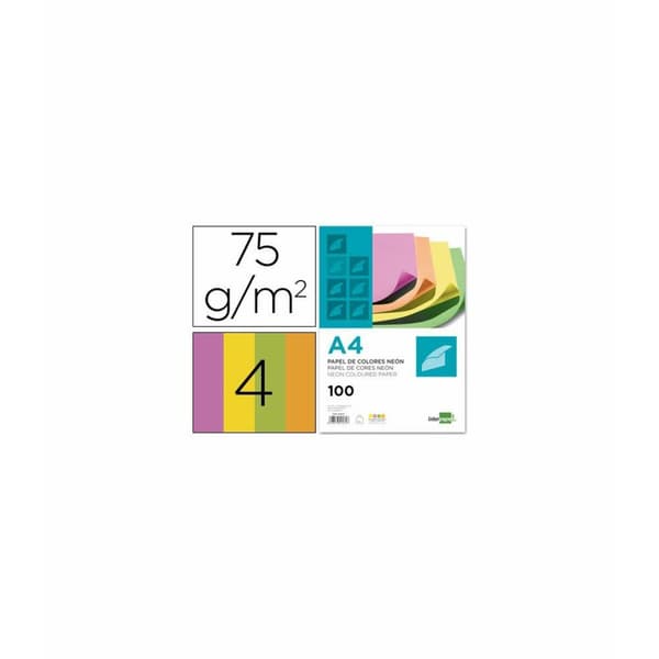 Sett med Skrivesaker Liderpapel PC45 Flerfarget 100 Ark