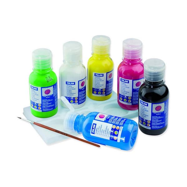 Tempera Milan 125 ml Sininen Valkoinen Monivärinen Maali