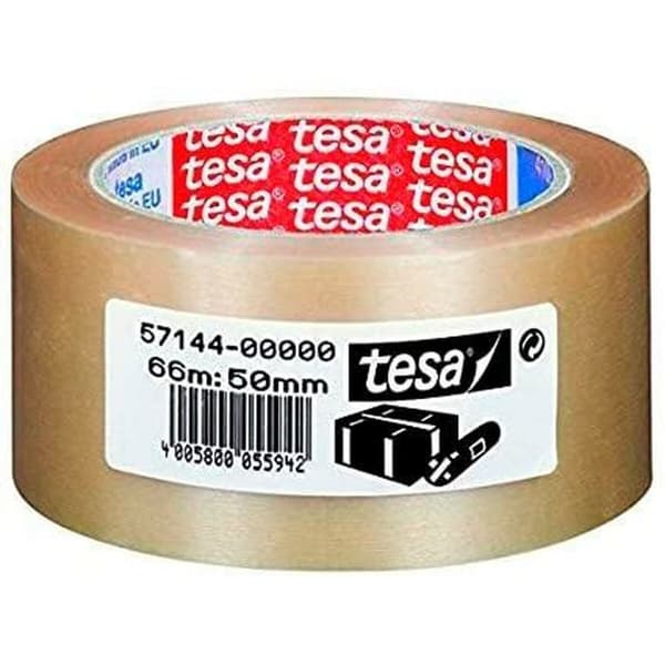 Liimanauha TESA Pakkausta Erittäin vahva Läpinäkyvä PVC 50 mm x 66 m (6 osaa)