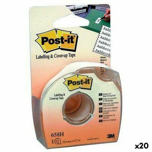 Liimanauha Post-it 658H Valkoinen 25,4 mm x 17,7 m (12 osaa)