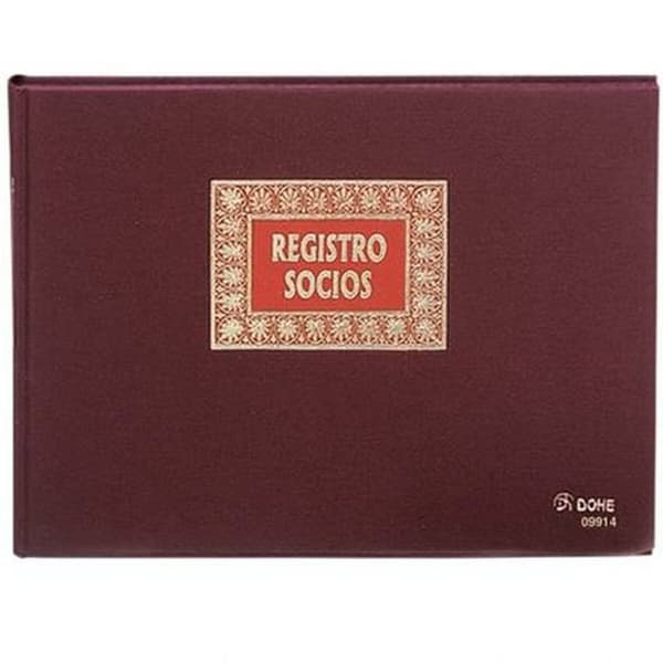 Jäsenrekisteri DOHE 09914 Burgundi A4 100 Levyt