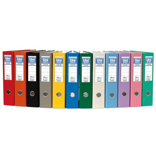 Tiedostokansio Unipapel Musta A4 31,8 x 29 x 7,5 cm (6 osaa)