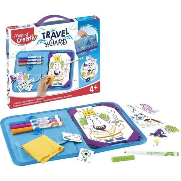 MAPED CREATIV - Travel Board - Resande skiffer Magnetiska och raderbara ritningar