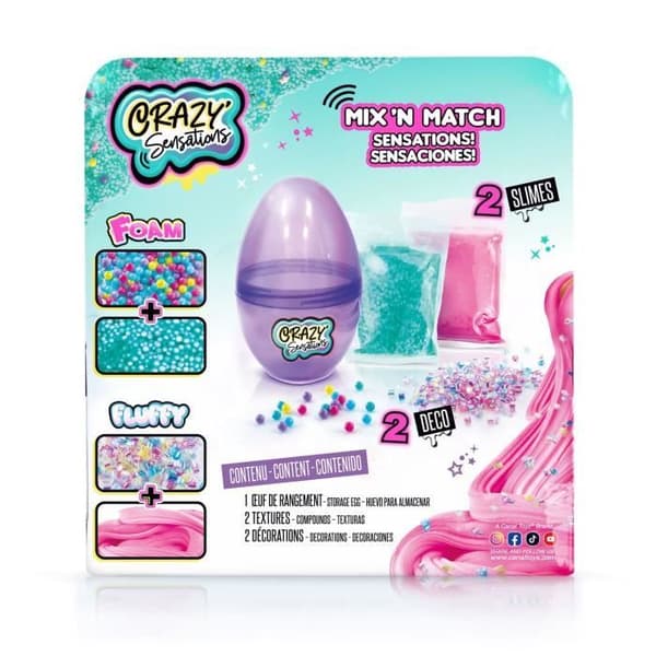 Tillfredsställande texturer ASMR-ägg - Canal Toys - Crazy Sensations - CCC 023 - Lila