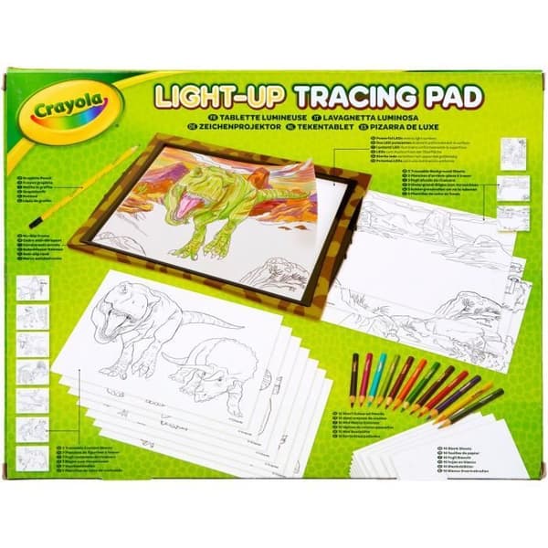 Ritning - CRAYOLA - Lysande ritplatta - Skapa självlysande dinosaurier! Från 6 år