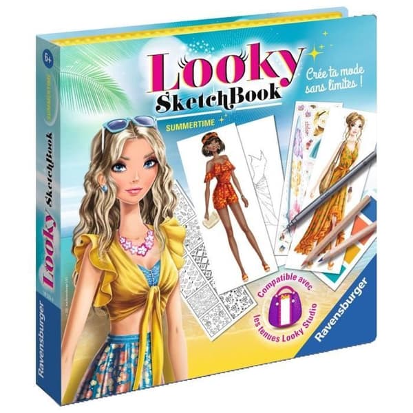 Looky Skissbok sommartid - RAVENSBURGER - Skapa ditt mode - Blandat - Från 6 år