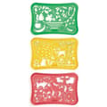 Miniatyrbild 2 av 4: Farm stencil kit - QUERCETTI - 3 pussel med 49 bitar - 4 stenciler, 12 markörer, 1 album och 1 resväska