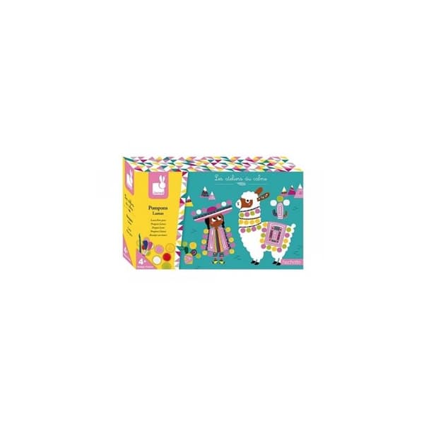 Kreativt set med lamapumponger - JANOD - Kreativ aktivitet för barn - Flerfärgad gul - 22x4x13cm