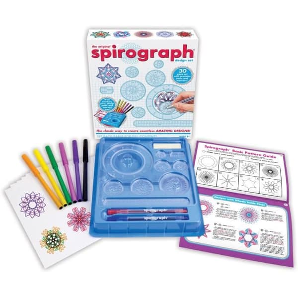 Ritspel - SILVERLIT - SPIROGRAPH - Startset 30 delar - Barn från 8 år och uppåt - Flerfärgad