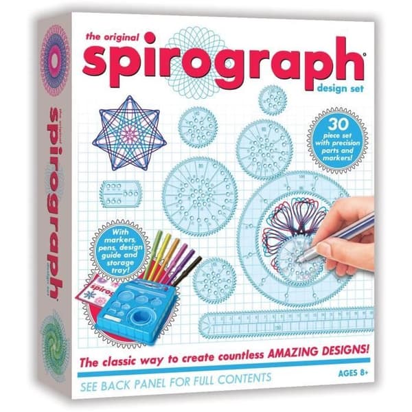 Ritspel - SILVERLIT - SPIROGRAPH - Startset 30 delar - Barn från 8 år och uppåt - Flerfärgad
