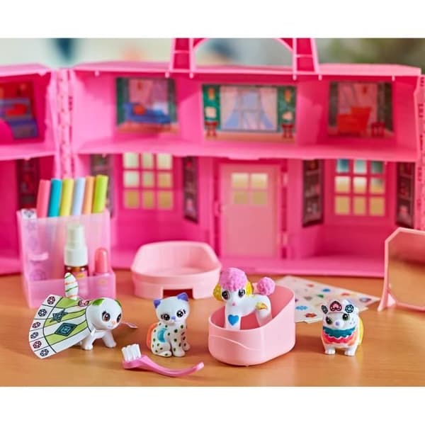 Washimals Super Salon Box - CRAYOLA - 5 miniatyrdjur - Vattentvättbara tillbehör