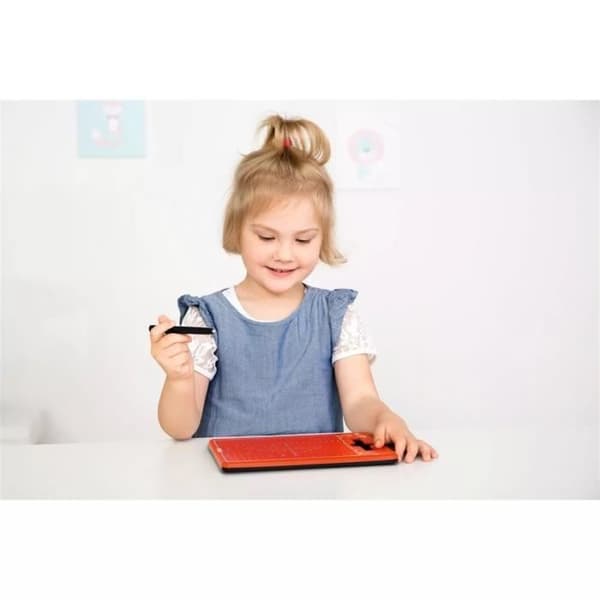 Hape 21091 Röd magnetisk ritbräda