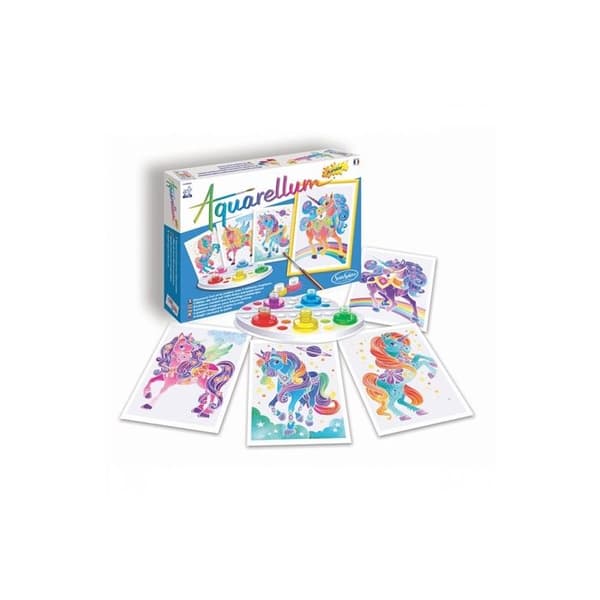 SENTOSPHERE - Aquarellum Junior Unicorns - Målarspel för barn