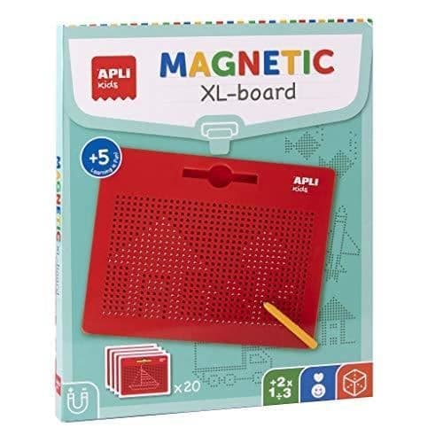 Magnetisk tavla - APLI - APLI KIDS 18792 - Röd - 315 x 257 mm - Inkluderar 10 kort
