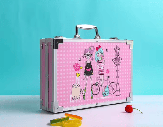 Opmuntrings- og kreativitetssæt - laminat, 145 stk, pink