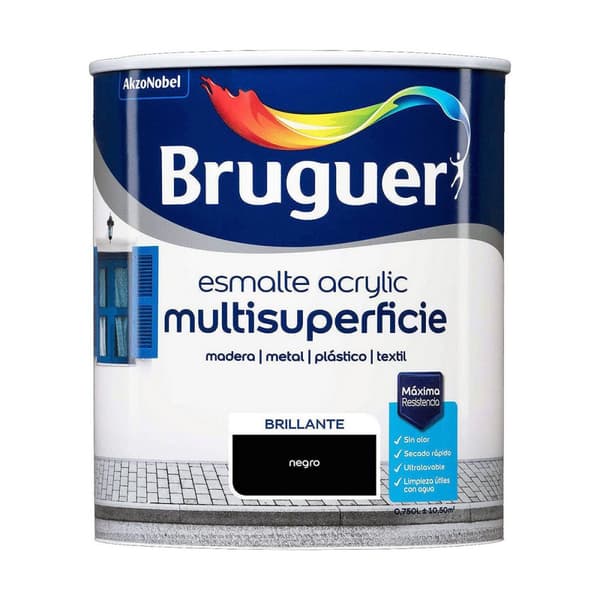 Akrylfärg Bruguer Svart (750 ml)