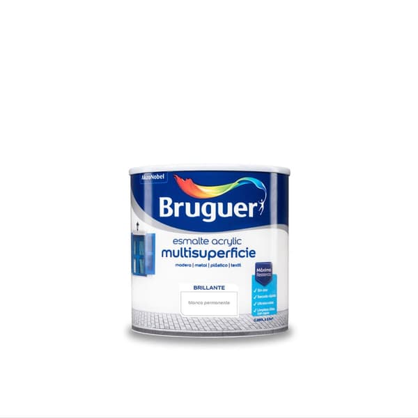 Akrylfärg Bruguer Vit Akryllack (250 ml)