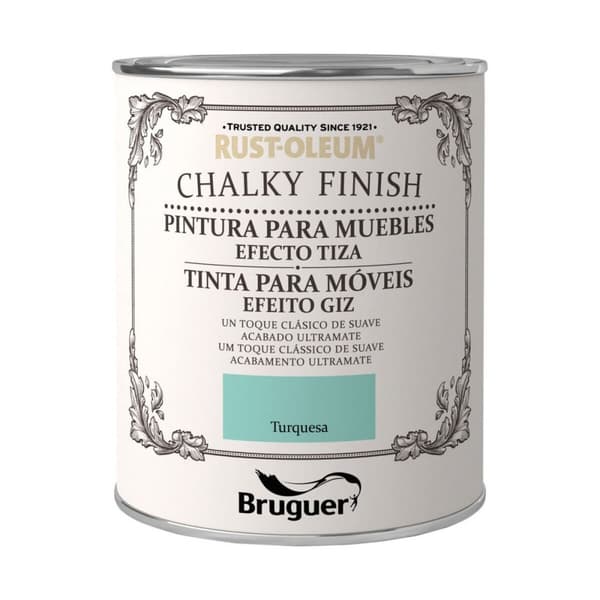Måla Bruguer Chalky Finish Turkos 750 ml