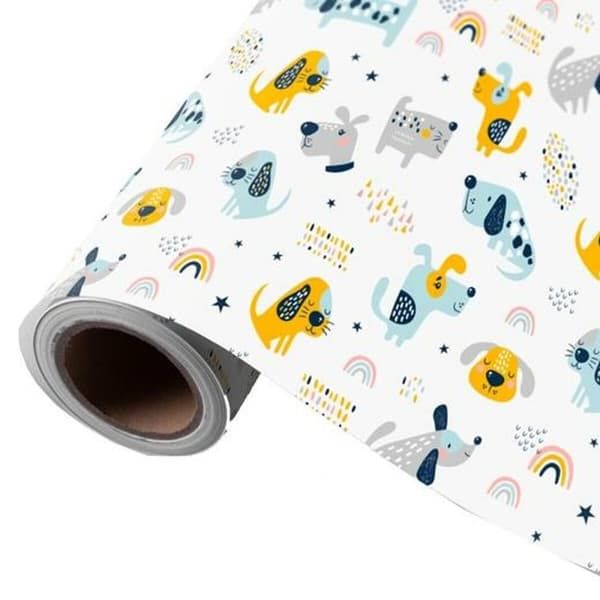 Presentpapper Wonder Wrapper Multicolour Rulle 70 m Hund
