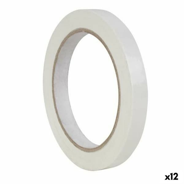 Självhäftande band Apli 66 m 12 mm Vit PVC (12 antal)