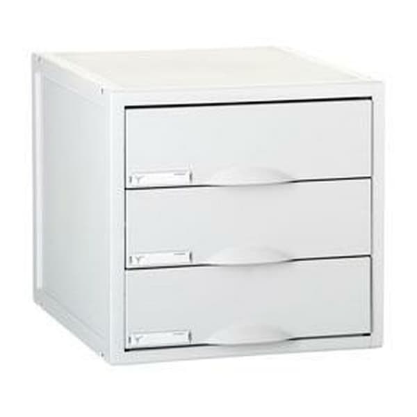 Modulaarinen arkistokaappi Archivo 2000 ArchiSystem 3 laatikkoa Harmaa 35,6 x 31,6 x 20,3 cm