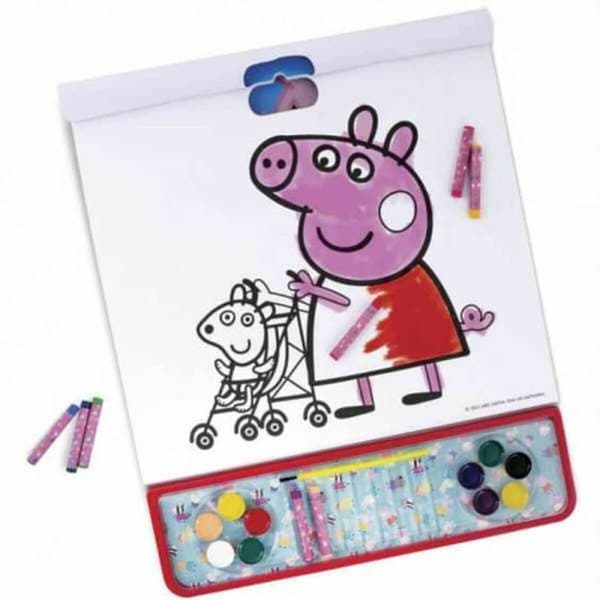 Väritettävät kuvat Peppa Pig Tarrat 4-in-1