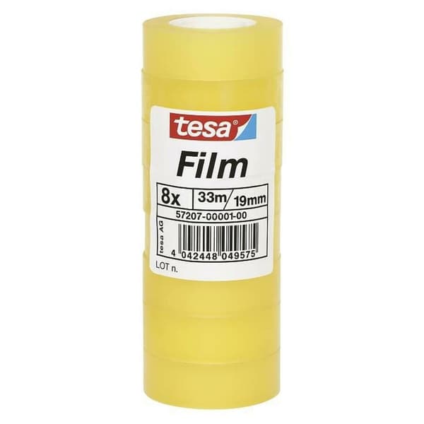 Festeteip TESA Gjennomsiktig 19 x 33 mm (8 enheter)