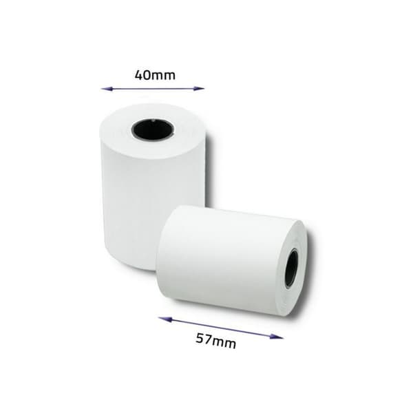 Lämpöpaperirulla Qoltec 51899 10 osaa Valkoinen 57 mm 16 m