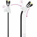 Miniatyrbillede 4 af 4: Kabelholder NANOCABLE 10.36.0002-W Hvid Plastik