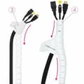 Miniatyrbillede 1 af 4: Kabelholder NANOCABLE 10.36.0002-W Hvid Plastik