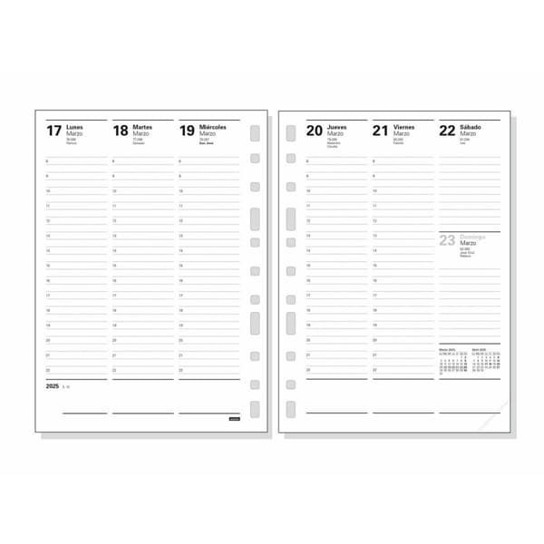Påfyllning av agenda Finocam MULTIFIN 3002 2025 15,5 x 21,5 cm